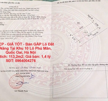 ĐẤT ĐẸP - GIÁ TỐT - Bán GẤP Lô Đất Tiềm Năng Tại Khu 10 Lô Phú Mãn- Vị Trí Vàng