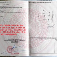 GIÁ TỐT - CHÍNH CHỦ Cần Bán Nhanh Lô Đất Vị Trí Tại Huyện Ea H'leo, Tỉnh Đăk Lăk