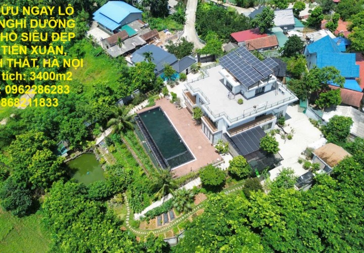 SỞ HỮU NGAY LÔ ĐẤT NGHỈ DƯỠNG View HỒ SIÊU ĐẸP TẠI TIẾN XUÂN, THẠCH THẤT, HÀ NỘI