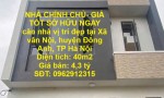 NHÀ CHÍNH CHỦ- GIÁ TỐT SỞ HỮU NGAY căn nhà vị trí đẹp tại huyện Đông Anh, TP Hà Nội