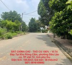 ĐẤT CHÍNH CHỦ - THỔ CƯ 100% – Vị Trí Đẹp Tại Phường Việt Trì, Tỉnh Phú Thọ