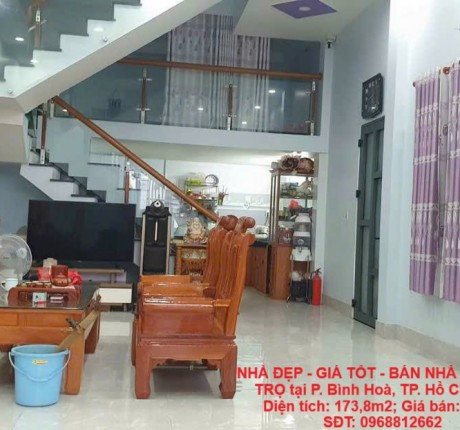 NHÀ ĐẸP - GIÁ TỐT - BÁN NHÀ KÈM DÃY TRỌ tại P. Bình Hoà, TP. Hồ Chí Minh