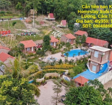 Cần tiền bán Khu nghỉ dưỡng Homestay Suối Cá Thần - Xã Cẩm Lương, Cẩm Thuỷ, Thanh Hoá