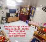 NHÀ CHÍNH CHỦ- GIÁ ƯU ĐÃI Chính Chủ Bán Nhà Tại ngõ 338 Bạch Đằng số nhà 20 - Hà Nội