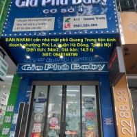 NHÀ CHÍNH CHỦ - GIÁ TỐT CẦN BÁN NHANH căn nhà mặt phố Quang Trung tiện kinh doanh quận Hà Đông, HN