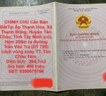 CHÍNH CHỦ Cần Bán ĐấtTại Ấp Thạnh Hòa, Xã Thạnh Đông, Huyện Tân Châu, Tỉnh Tây Ninh (cũ).