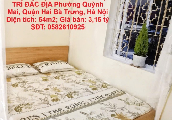 CĂN HỘ ĐẸP - GIÁ ĐẦU TƯ VỊ TRÍ ĐẮC ĐỊA TRUNG TÂM QUẬN HAI BÀ TRƯNG, Hà Nội