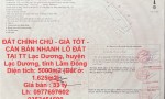 ĐẤT CHÍNH CHỦ - GIÁ TỐT - CẦN BÁN NHANH LÔ ĐẤT  TẠI TT Lạc Dương, huyện Lạc Dương, tỉnh Lâm Đồng