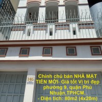 Chính chủ bán NHÀ MẶT TIỀN MỚI- Giá tốt Vị trí đẹp phường 9, quận Phú Nhuận,TPHCM.