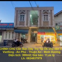 CHÍNH CHỦ Cần Bán Dãy Trọ Tại D6 khu dân cư VietSing - An Phú - Thuận An - Bình Dương