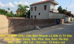 ĐẤT CHÍNH CHỦ- Cần Bán Nhanh Lô Đất Vị Trí Đắc Địa Tại  Bắc Vọng, Bắc Phú, Sóc Sơn, Hà Nội