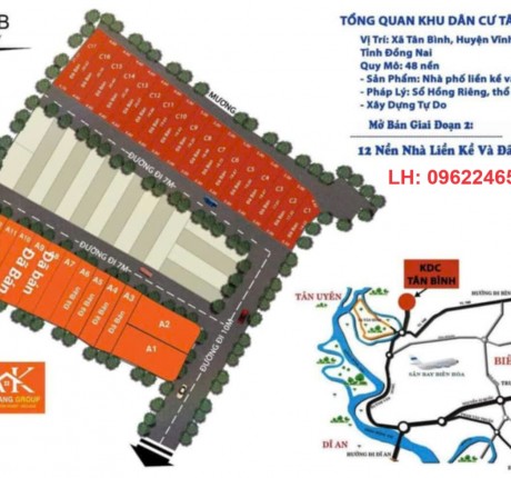 MỞ BÁN SẢN PHẨM MỚI THUỘC BLOCK A KDC HL7 Tại Xã Tân Bình, Vĩnh Cửu, Đồng Nai