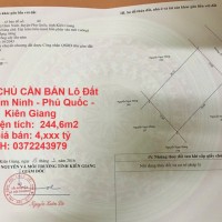 CHÍNH CHỦ CẦN BÁN Lô Đất TẠI  Hàm Ninh - Phú Quốc - Kiên Giang