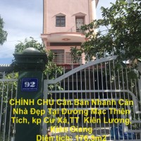 CHÍNH CHỦ Cần Bán Nhanh Căn Nhà Đẹp Tại Đường Mạc Thiên Tích, kp Cư Xá,TT  Kiên Lương, Kiên Giang