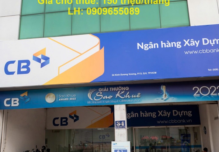 NHÀ MẶT TIỀN - GIÁ TỐT - CHÍNH CHỦ CHO THUÊ NHANH TẠI  Đường Kinh Dương Vương, Phường 13, Quận 6, HCM