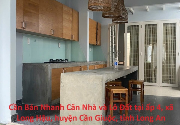 Cần Bán Nhanh Căn Nhà và Lô Đất tại KDC Hoàng Hoa, xã Long Hậu, huyện Cần Giuộc, tỉnh Long An