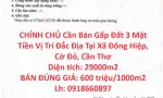 CHÍNH CHỦ Cần Bán Gấp Đất 3 Mặt Tiền Vị Trí Đắc Địa Tại Xã Đông Hiệp, Cờ Đỏ, Cần Thơ