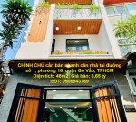NHÀ VỊ TRÍ ĐẸP - GIÁ CHIA LỘC CHÍNH CHỦ cần bán nhanh căn nhà tại quận Gò Vấp, TPHCM