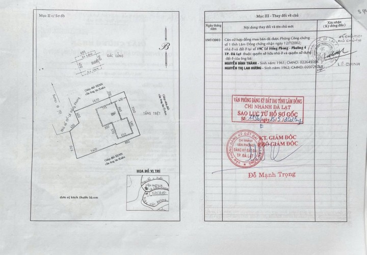NHÀ ĐẸP – GIÁ TỐT – CẦN BÁN NHÀ ĐẤT BIỆT THỰ  tại 19B, Lê Hồng Phong, P.4,  TP, Đà Lạt, Lâm Đồng