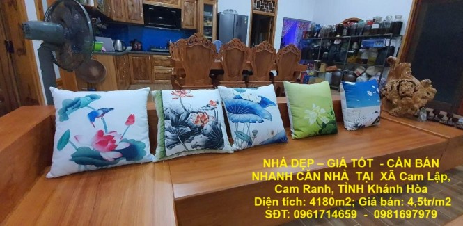 NHÀ ĐẸP – GIÁ TỐT - CẦN BÁN NHANH CĂN NHÀ TẠI XÃ Cam Lập, Cam Ranh, TỈNH Khánh Hòa