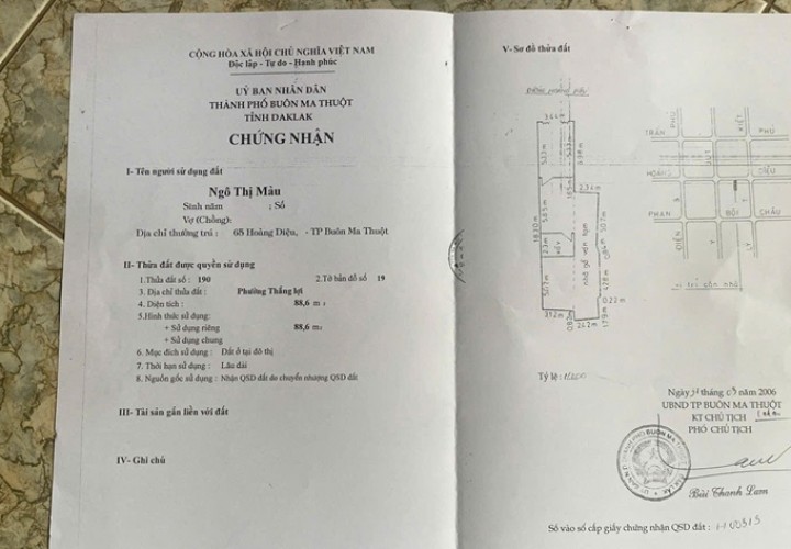 NHÀ ĐẸP – GIÁ TỐT  - CẦN BÁN NHANH 3 CĂN NHÀ  61,63,65 Hoàng Diệu, p Thắng Lợi, BMT, Đắk Lắk