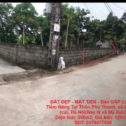 ĐẤT ĐẸP - MẶT TIỀN - Bán GẤP Lô Đất Tiềm Năng Tại Thôn Phú Thanh, xã An Phú (cũ), Hà Nội