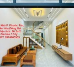 NHÀ ĐẸP -GIÁ TỐT Bán Nhà 4x22m 3 tầng 4 phòng ngủ full nội thất P. Phước Tân, Biên Hòa,Đồng Nai