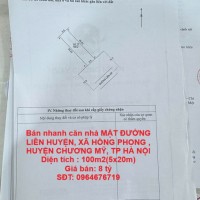 Nhà đẹp- giá ưu đãi chính chủ cần bán nhanh căn nhà MẶT ĐƯỜNG LIÊN HUYỆN ,CHƯƠNG MỸ, TP HÀ NỘI