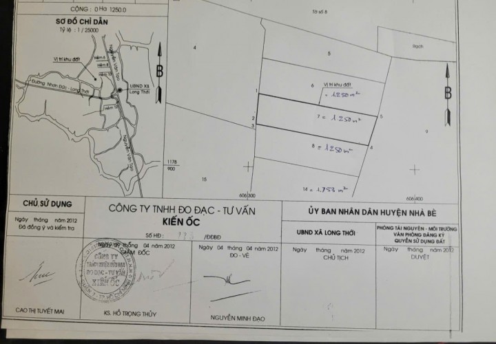 ĐẤT ĐẸP - GIÁ TỐT - Chính Chủ Bán Đất Nông Nghiệp Tại Xã Long Thới, Nhà Bè, Tp Hồ Chí Minh