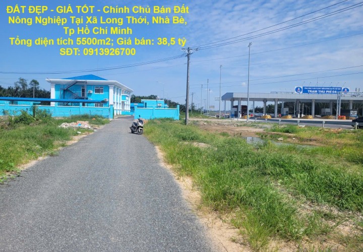 ĐẤT ĐẸP - GIÁ TỐT - Chính Chủ Bán Đất Nông Nghiệp Tại Xã Long Thới, Nhà Bè, Tp Hồ Chí Minh