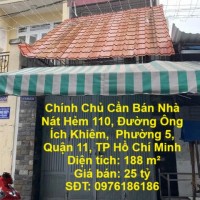 Chính Chủ Cần Bán Nhà Nát Hẻm 110, Đường Ông Ích Khiêm,  Phường 5, Quận 11, TP Hồ Chí Minh