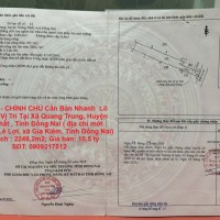 GIÁ TỐT - CHÍNH CHỦ Cần Bán Nhanh  Lô Đất  Đẹp Vị Trí Tại Huyện Thống Nhất , Tỉnh Đồng Nai