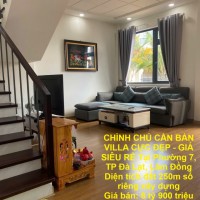 CHÍNH CHỦ CẦN BÁN VILLA CỰC ĐẸP - GIÁ SIÊU RẺ Tại Phường 7, TP Đà Lạt, Lâm Đồng