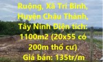 ĐẤT ĐẸP - GIÁ TỐT - Cần Bán Lô Đất Vị Trí Đắc Địa Tại Huyện Châu Thành, Tây Ninh