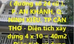 CHÍNH CHỦ BÁN Nhà 2 lầu mặt tiền đường Nguyễn Minh Quang, KDC An Khánh ( Thới Nhựt 1 )