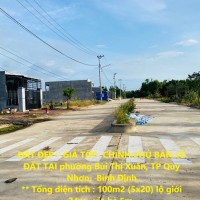 ĐẤT ĐẸP – GIÁ TỐT- CHÍNH CHỦ BÁN LÔ ĐẤT TẠI phường Bùi Thị Xuân, TP Quy Nhơn,  Bình Định