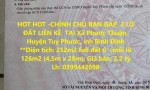 HOT HOT -CHÍNH CHỦ BÁN GẤP  2 LÔ ĐẤT LIỀN KỀ  TẠI Xã Phước Thuận, Huyện Tuy Phước, tỉnh Bình Định