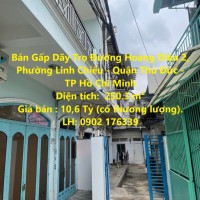 Bán Gấp Dãy Trọ Đường Hoàng Diệu 2, Phường Linh Chiểu - Quận Thủ Đức - TP Hồ Chí Minh