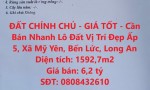 ĐẤT CHÍNH CHỦ - GIÁ TỐT - Cần Bán Nhanh Lô Đất Vị Trí Đẹp Ấp 5, Xã Mỹ Yên, Bến Lức, Long An