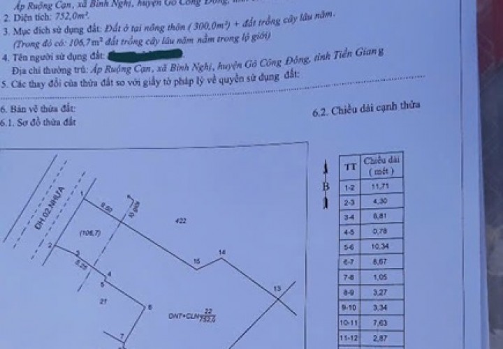 ĐẤT ĐẸP - MẶT TIỀN - Bán GẤP Lô Đất Tiềm Năng Tại Xã Bình Nghị, Gò Công Đông, Tiền Giang
