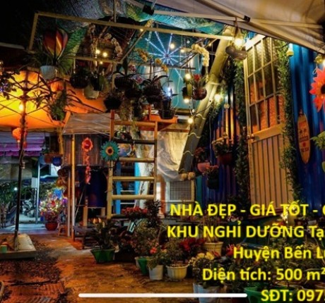 NHÀ ĐẸP - GIÁ TỐT - CHÍNH CHỦ CẦN BÁN KHU NGHỈ DƯỠNG Tại Ấp 1, Xã Thạnh Hòa, Huyện Bến Lức, Long An.