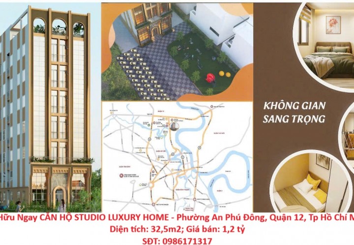 Sở Hữu Ngay CĂN HỘ STUDIO LUXURY HOME - Phường An Phú Đông, Quận 12, Tp Hồ Chí Minh