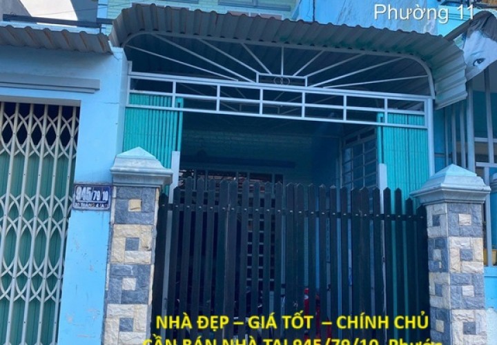 NHÀ ĐẸP – GIÁ TỐT  – CHÍNH CHỦ CẦN BÁN NHÀ TẠI 945/79/10, Phước Thắng, TP. Hồ Chí Minh