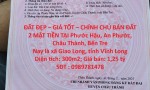 ĐẤT ĐẸP – GIÁ TỐT – CHÍNH CHỦ BÁN ĐẤT 2 MẶT TIỀN TẠI Phước Hậu, An Phước, Châu Thành, Bến Tre