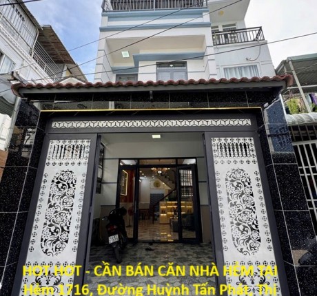 HOT HOT - CẦN BÁN CĂN NHÀ HẺM TẠI Hẻm 1716, Đường Huỳnh Tấn Phát, Thị trấn Nhà Bè, Nhà Bè, HCM