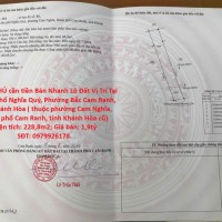 GIÁ TỐT - CHÍNH CHỦ cần tiền Bán Nhanh Lô Đất Vị Trí Tại Phường Bắc Cam Ranh, Tỉnh Khánh Hòa