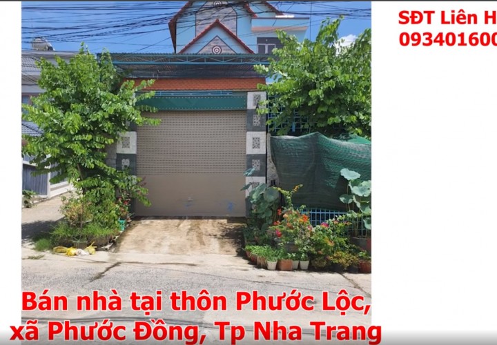 CẦN  BÁN CĂN NHÀ 3 TẦNG TẠI  Thôn Phước Lộc , xã Phước Đồng ,TP  Nha Trang, Khánh Hoà
