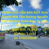 CHÍNH CHỦ CẦN BÁN KIOT Kinh Doanh Mặt Tiền Đường Nguyễn Trãi, TP Vinh