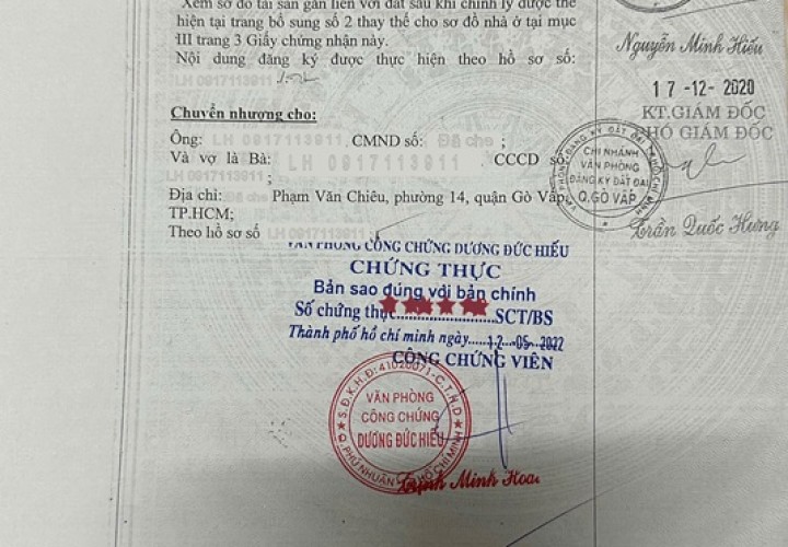 ĐẤT ĐẸP BÁN GẤP - TRÊN ĐẤT CÓ SẴN 2 CĂN NHÀ cấp 3, giảm 10 TỶ phường 14, Gò Vấp