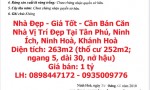 Nhà Đẹp - Giá Tốt - Cần Bán Căn Nhà Vị Trí Đẹp Tại Tân Phú, Ninh Ích, Ninh Hoà, Khánh Hoà